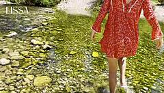 We were just walking outdoors when this amateur Latina couple started flashing and fucking with blowjobs. Suddenly interrupted, but ended with the best cum on her wet ass.