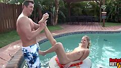 did you see philly john cum on sydney cross feet after licking them in wet lingerie fetish?