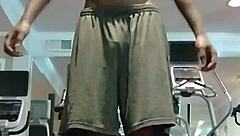 oh man i cant believe im doin this pole dance in my dorm room... feels so sexy with my athletic body