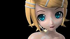 Whoa, Hatsune Miku, Rin, and Luka rock full nude bunny costumes in this wild cum-filled goddess session! 🐰