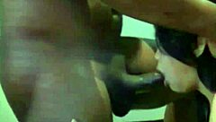 feeding her throat with that massive bbc while she gags and swallows