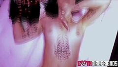 Will This Seductive Goth Hottie Raven Lane Dominate And Fuck Her Horny Friend With Deepthroat And Rough Doggystyle?