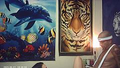 Behind the Scenes: Asian Babe Battles Italian Pound Machine Pornstar in Intergender Match