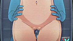 This cartoon follows a simple training routine in an animated setting.