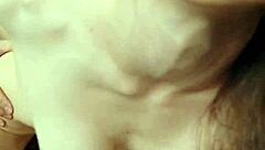 College babe bent over for homemade doggystyle creampie without birth control