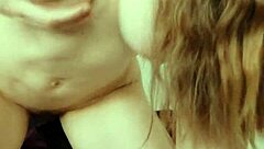 College babe bent over for homemade doggystyle creampie without birth control