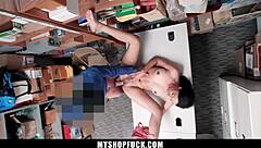 young thief gets confronted by lp officer and forced to reveal her crime's nature - myshopfuck