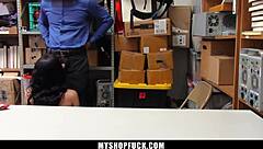 young thief gets confronted by lp officer and forced to reveal her crime's nature - myshopfuck