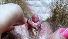 Extreme Close-Up Rubbing Huge Clit To Orgasm