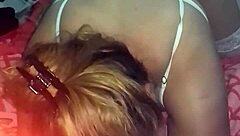 Recording on Cell Phone as Latina Milf in Sexy Thong Panties Gets Fucked from Front