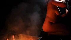 Naked In The Forest Sucking Cock - Oh Yeah, Watch This Curvy Babe Go Wild On That Dick!