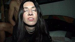 college students at wild party fuck doggystyle and missionary with cum in mouth finish