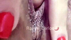 In a steamy solo session, the Brazilian brunette with pierced and tanned skin fingered her big juicy pussy lips deeply. She reached an intense orgasm with her tattooed body trembling in ecstasy.