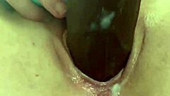 katie bugg rips her clothes to fuck herself hard with a black dick in wet pussy solo