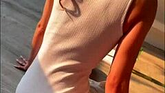 The amateur latina arrives at her teacher's house for studying, but things heat up as they end up having sex with deep thrusts.