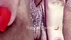 In a steamy solo session, the Brazilian brunette with pierced and tanned skin fingered her big juicy pussy lips deeply. She reached an intense orgasm with her tattooed body trembling in ecstasy.