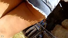 Voyeur Captures Intense Ass Delight in Rome!