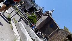 Voyeur Captures Intense Ass Delight in Rome!