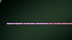 Nerdy bimbo with glasses and pigtails takes deepthroat face fucking then huge cumshot blasts her eye before sloppy facial throatpie creampie.