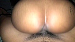 asian big ass brunette in fishnets flashes pierced nipples to brazilian friend who fucks her hard.