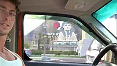 Road Head on the Las Vegas Boulevard with Petite Blowjob and Wet Pussy Action