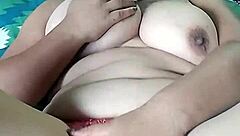 Oh man, I mean, Pornstar Poosoo massaging those boobs, ya know?