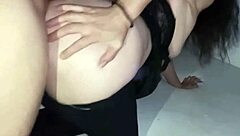 Omg, this married slut milf hotwife is cheating on her husband right after work with rough anal creampie 😈