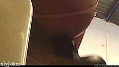 Maquina Sexual Moves Up and Down While Offering Narrow Ass for Huge Dildo Penetration