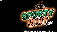 big bubble butt latina contrasts her huge tits with that puffy cameltoe in tight spandex