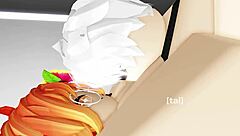 Cute Roblox girl gets her pussy destroyed in condo with big tits cumshot action.