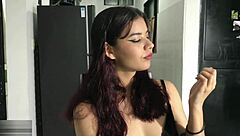 the perfect latina stepsister engages in foot play and oral delight