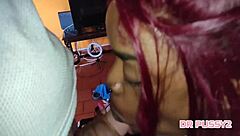 I love giving that deepthroat blowjob to his big black cock until he cums interracial style