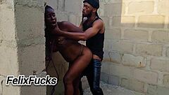 jasmine candy got in trouble with the area boys and faced domination from fjelixx in an outdoor encounter.