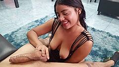 Why does my 18-year-old Colombian stepsister crave dominating my cock with her petite ass today?