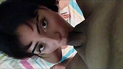 My petite latina neighbor tempts with her big natural tits in softcore solo