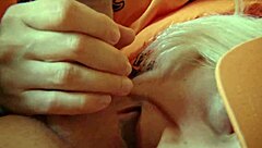 hey amateur homemade facial, you wanna see me blow this cock and take cum in mouth?