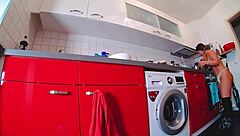 Dare to Bare in Short Jeans and Hot Pants, Showing Off Curvy Big Ass Without Panties