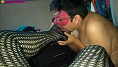 ohh i love wearing lingerie and high heels with fishnets for a hot footjob