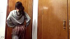 In this engaging video, a performer showcases rhythmic dancing to the popular song Pon de Replay with energetic moves.