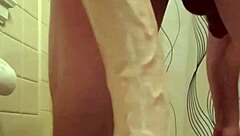 She explored self-pleasuring with extreme anal insertions using large dildos and toys in a solo session.