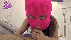 Mysterious brunette with milk on her tits craves cock in her wet hairy pussy for the first time