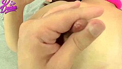 Mysterious brunette with milk on her tits craves cock in her wet hairy pussy for the first time