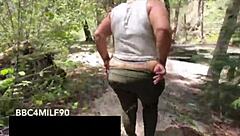 Outdoor adventure with my Latina hotwife taking big black cock!