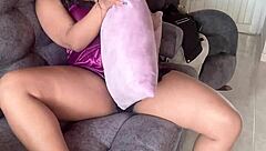 They Found Me Masturbating Suggestively In The Living Room With Homemade Latina Solo Softcore Action
