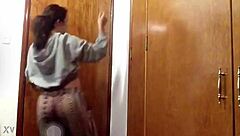 In this engaging video, a performer showcases rhythmic dancing to the popular song Pon de Replay with energetic moves.