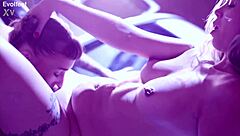 So there she was, telling her partner to worship those feet and then dive right in to lick that wet pussy in the car.