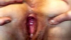 Milf experiences a creampie that leaves her pussy gaping with cum in this session.