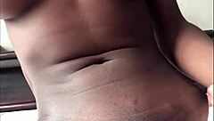 Petite Ebony Beauty Dances Alone In Bedroom With Curvy Moves