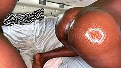 This ghana girl with big pussy handled hardcore action involving two dicks in an intense session