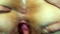 Milf experiences a creampie that leaves her pussy gaping with cum in this session.